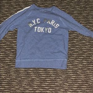 Girls crewcuts blue sweater